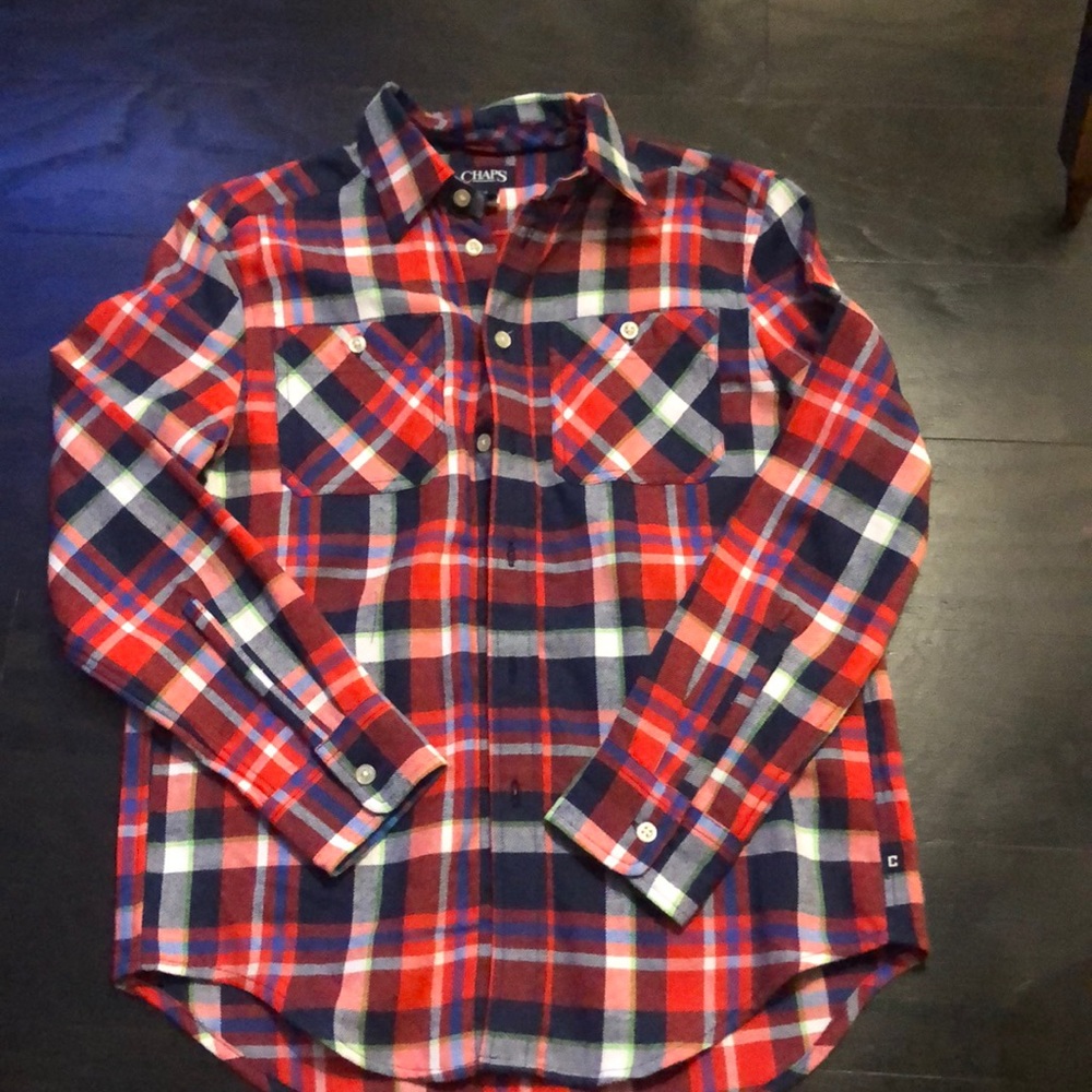 CHaps boys button down shirt